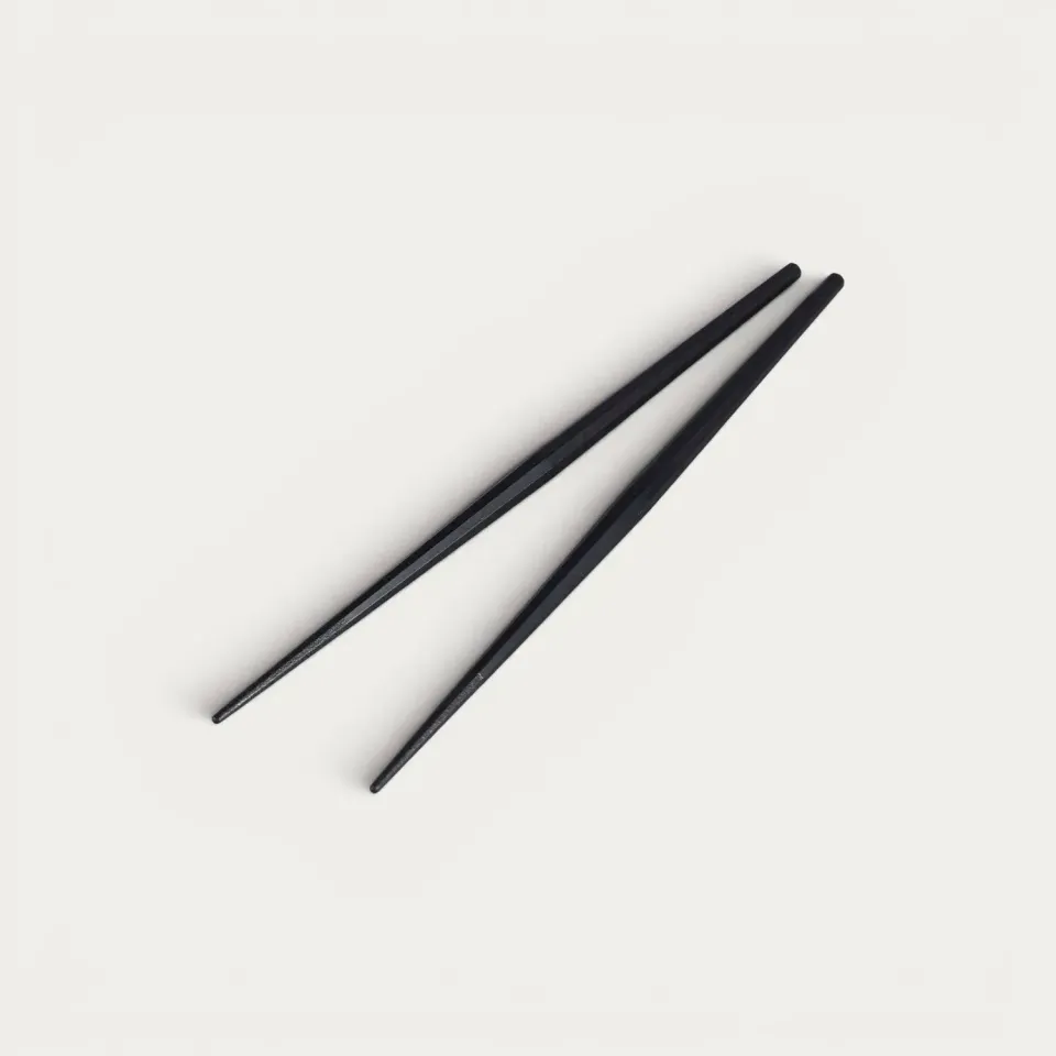 NISHIKIDORI baguettes octogonales noires 225 mm la paire légère