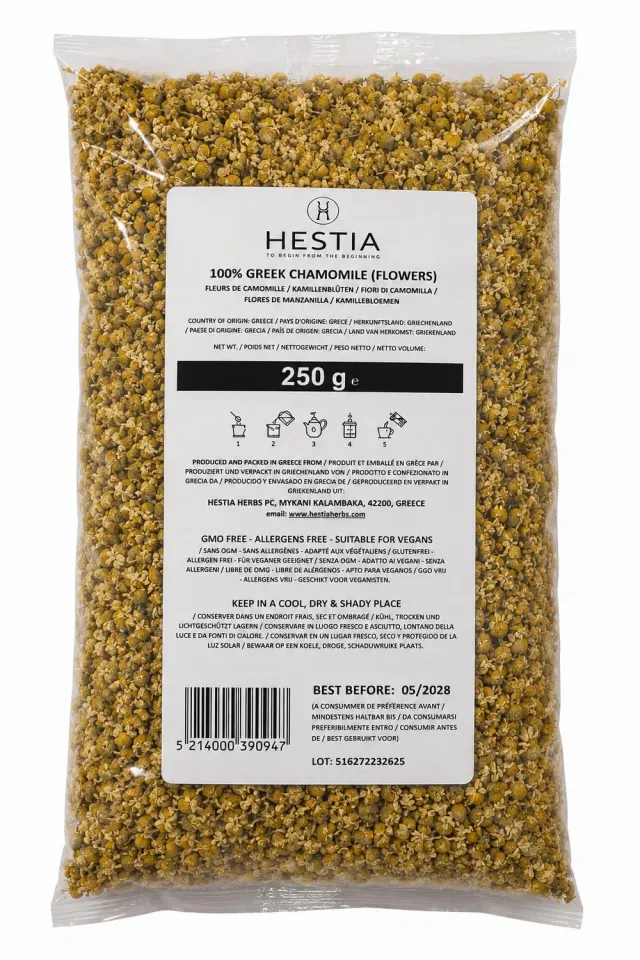 Hestia Herbs Camomille Grecque tisane 250g fleurs