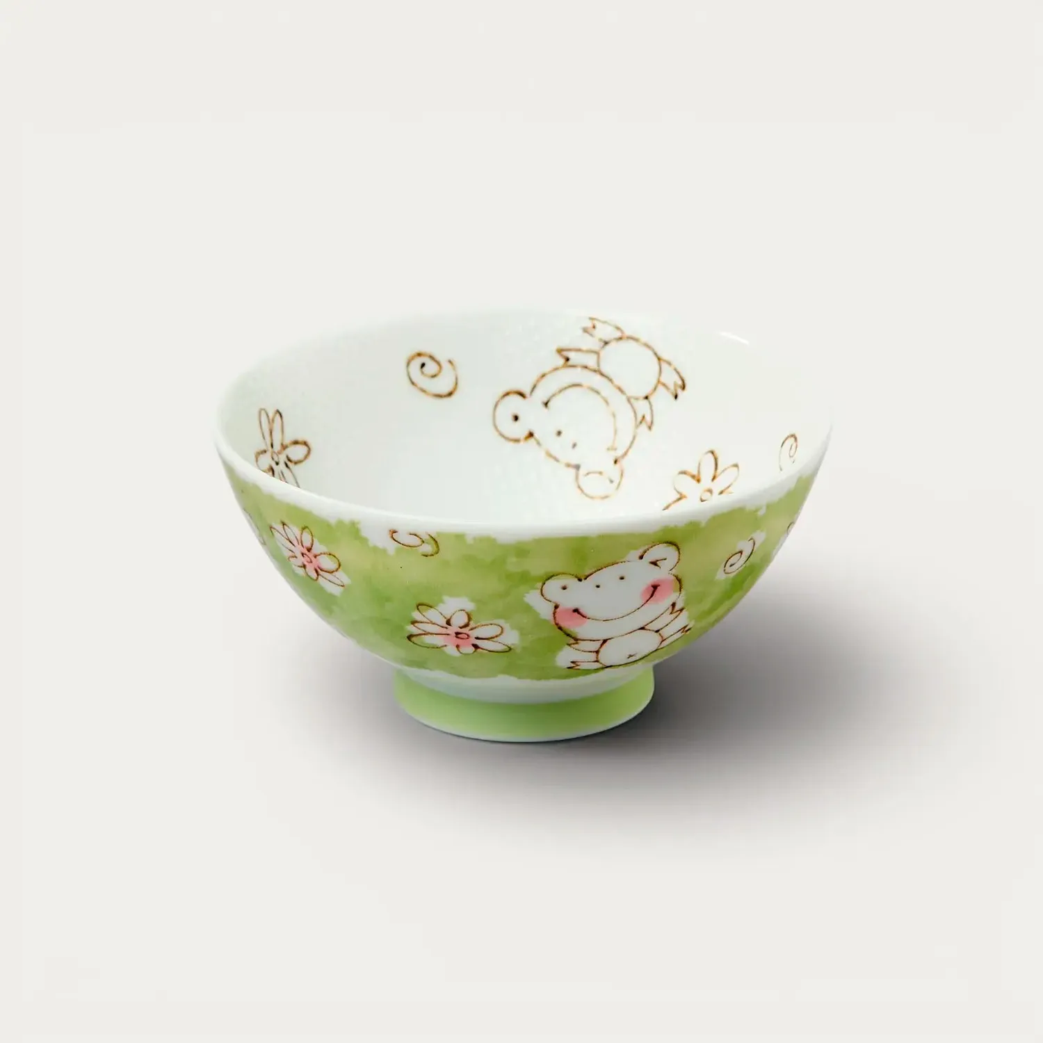 Nishikidori bol riz porcelaine motif animalier anti-adhésif