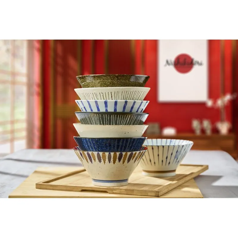 NISHIKIDORI Minoyaki Bol à Rāmen Porcelaine Tokusa