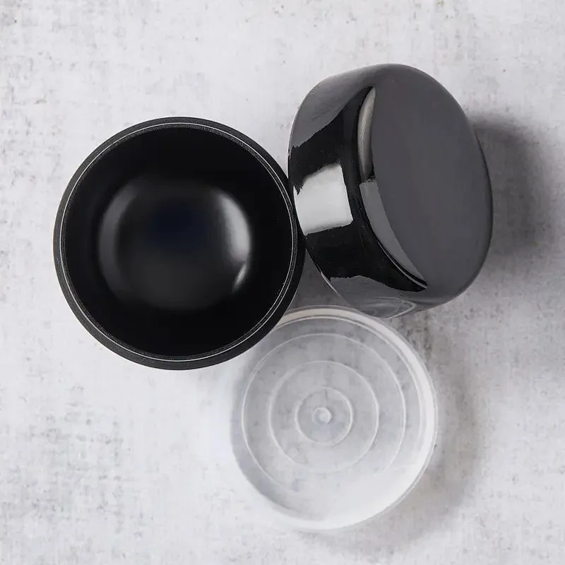 Nishikidori Natsume boîte à thé matcha 5,4 cm noire