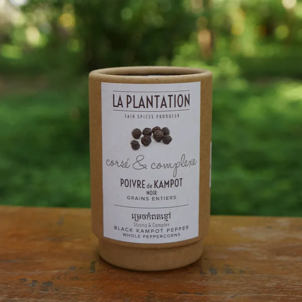 La Plantation Kampot Noir poivre en grains IGP corsé