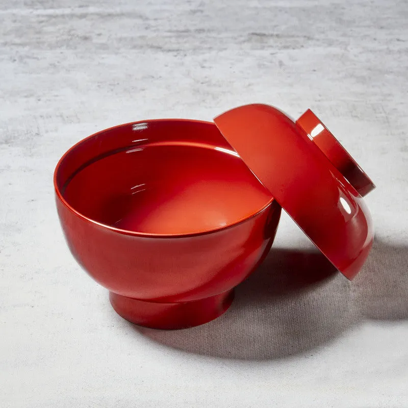 NISHIKIDORI Zouni bol miso rouge argenté laqué