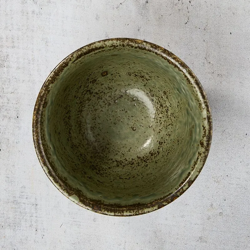 NISHIKIDORI Shinogi bol a riz argile 11,5cm noir