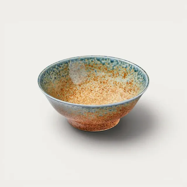 NISHIKIDORI bol ramen 1300 ml bleu marron vagues