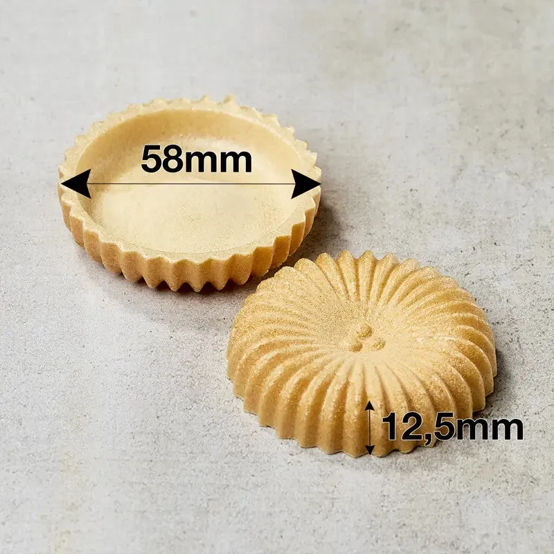 NISHIKIDORI Karamatsu monaka rond 58mm 65 paires croustillant
