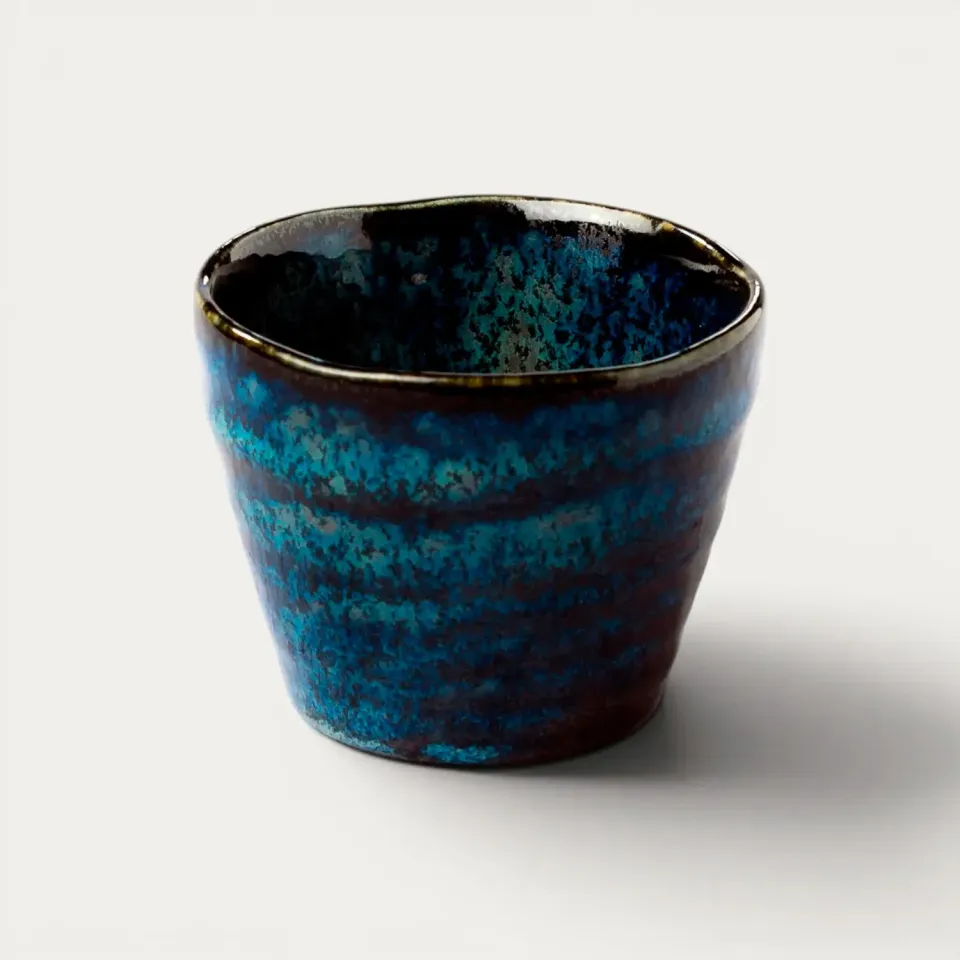 Nishikidori tasse à tsuyu pour soba vitrifiée