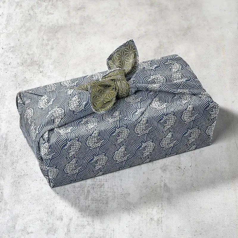 Nishikidori Furoshiki Samekomon Asano-ha carré motifs