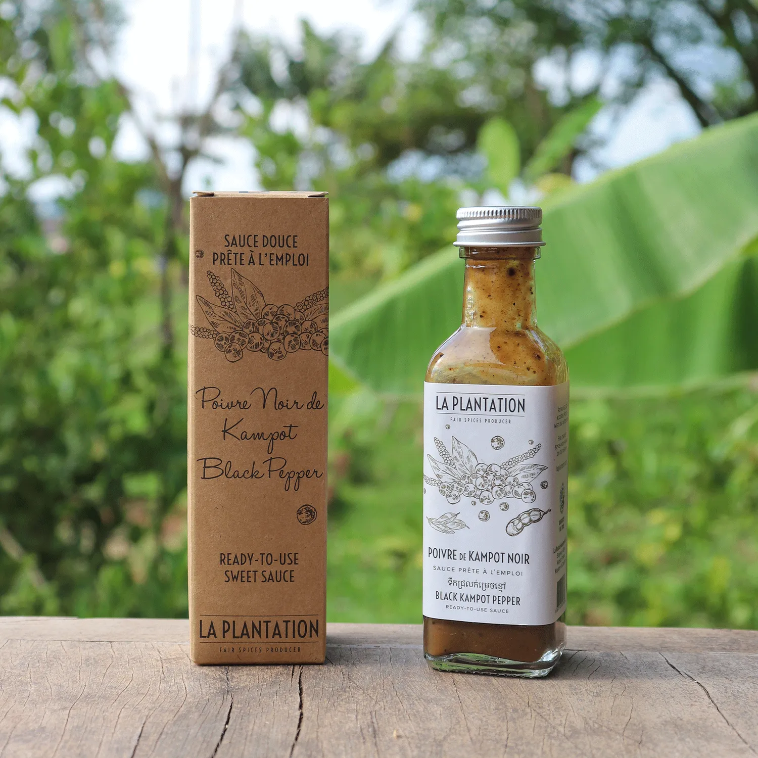 La Plantation Sauce Poivre Kampot Noir sauce au poivre