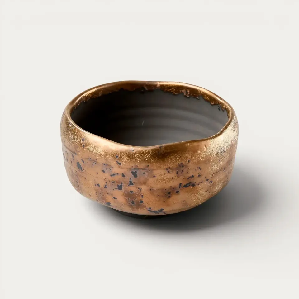 Nishikidori Kintataki bol matcha motif doré
