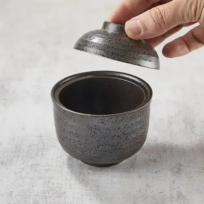 Nishikidori bol chawan-mushi noir 145 ml