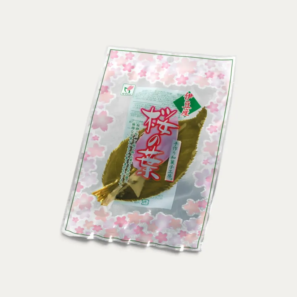 NISHIKIDORI Feuilles cerisier Sakura salées 50 feuilles parfum