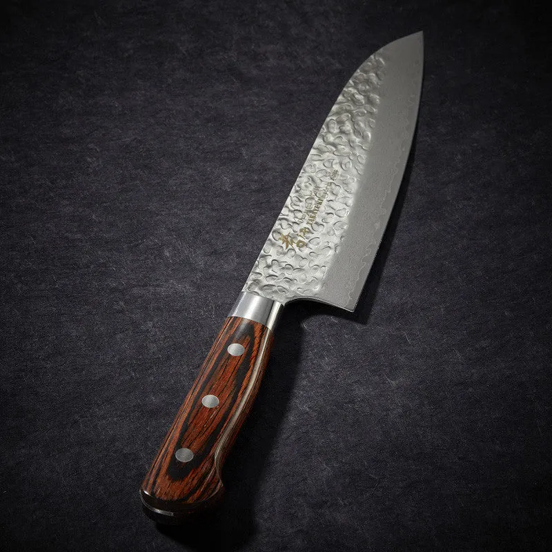 NISHIKIDORI Damas couteau santoku 180 mm 33 couches