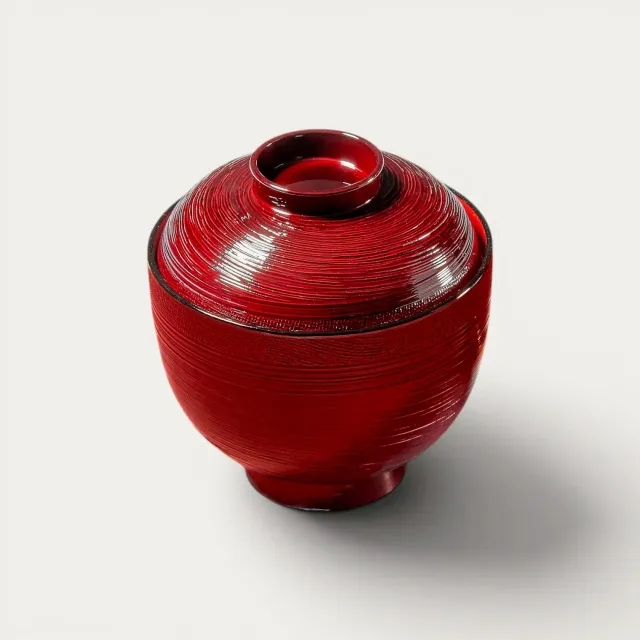 Nishikidori bol soupe miso japonais Tame 8,9cm façon laque