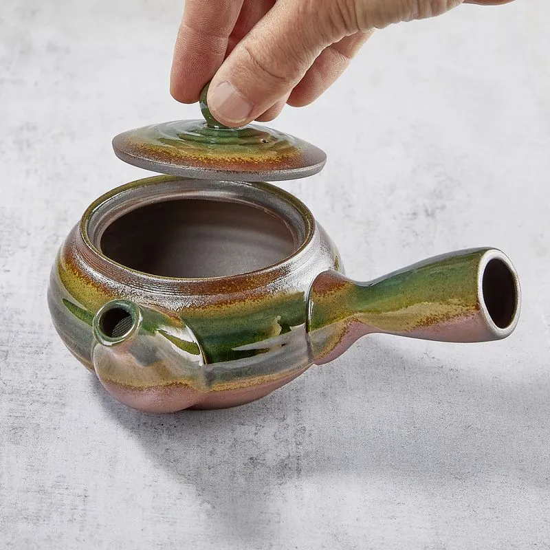 Nishikidori Banko Yaki théière kyusu 270ml Hiramaru