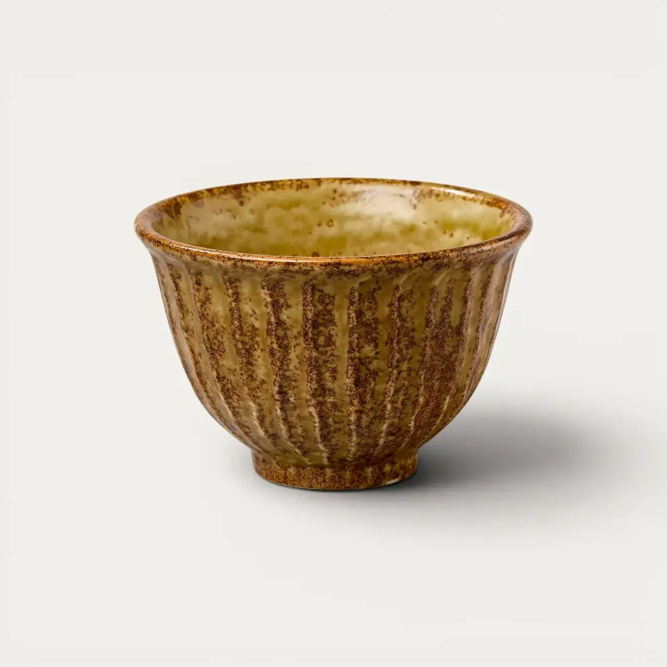 NISHIKIDORI Shinogi bol a riz argile 11,5cm noir