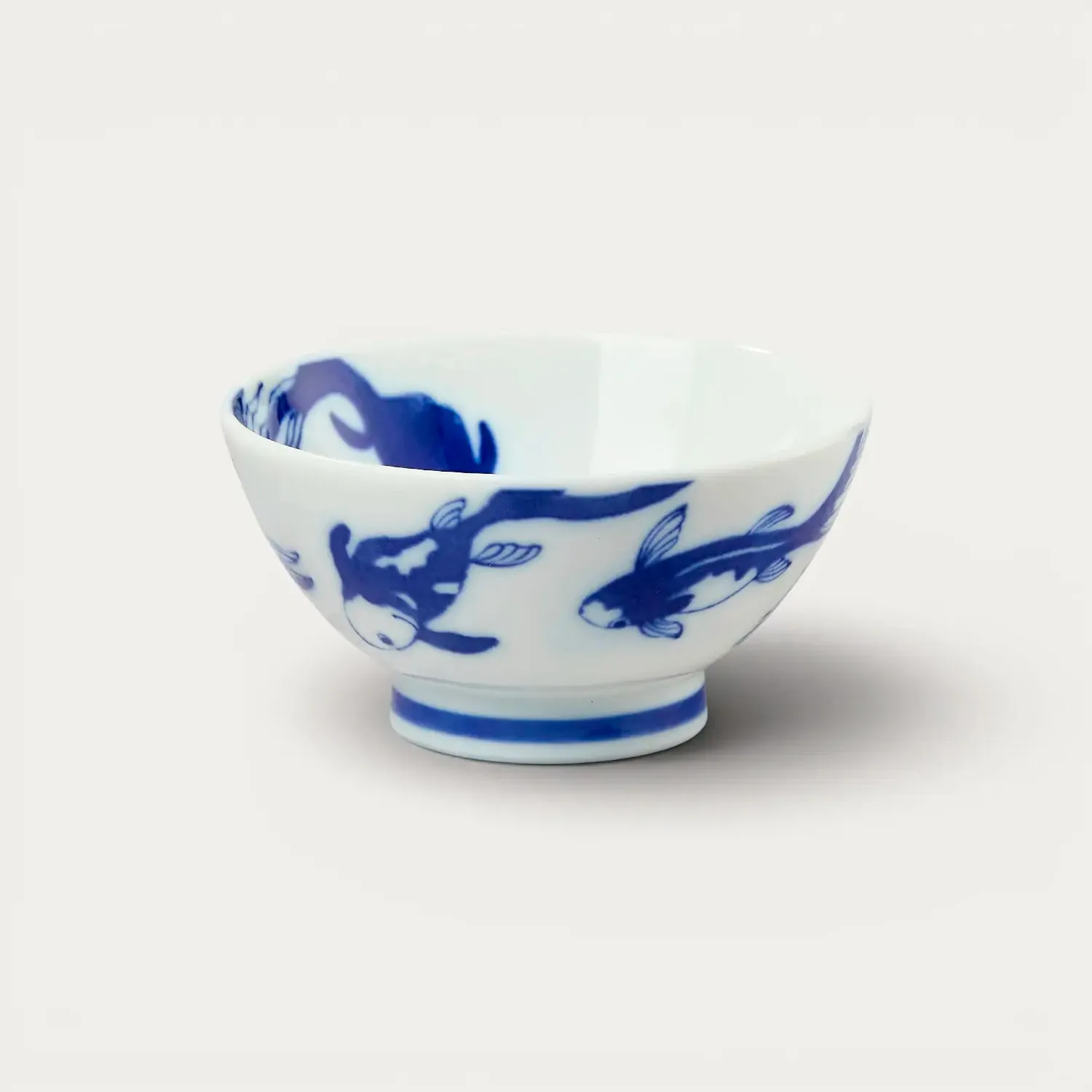 NISHIKIDORI Sieste Chat Bol à riz porcelaine Poisson