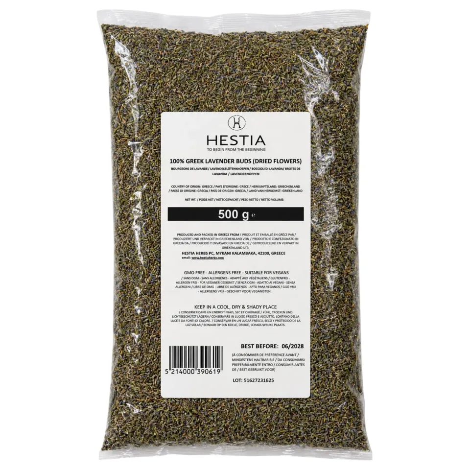 Hestia Herbs Lavande bourgeons alimentaires 500 g naturel