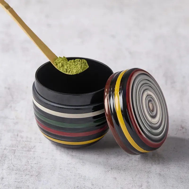 Nishikidori Natsume boite a the matcha resine noire