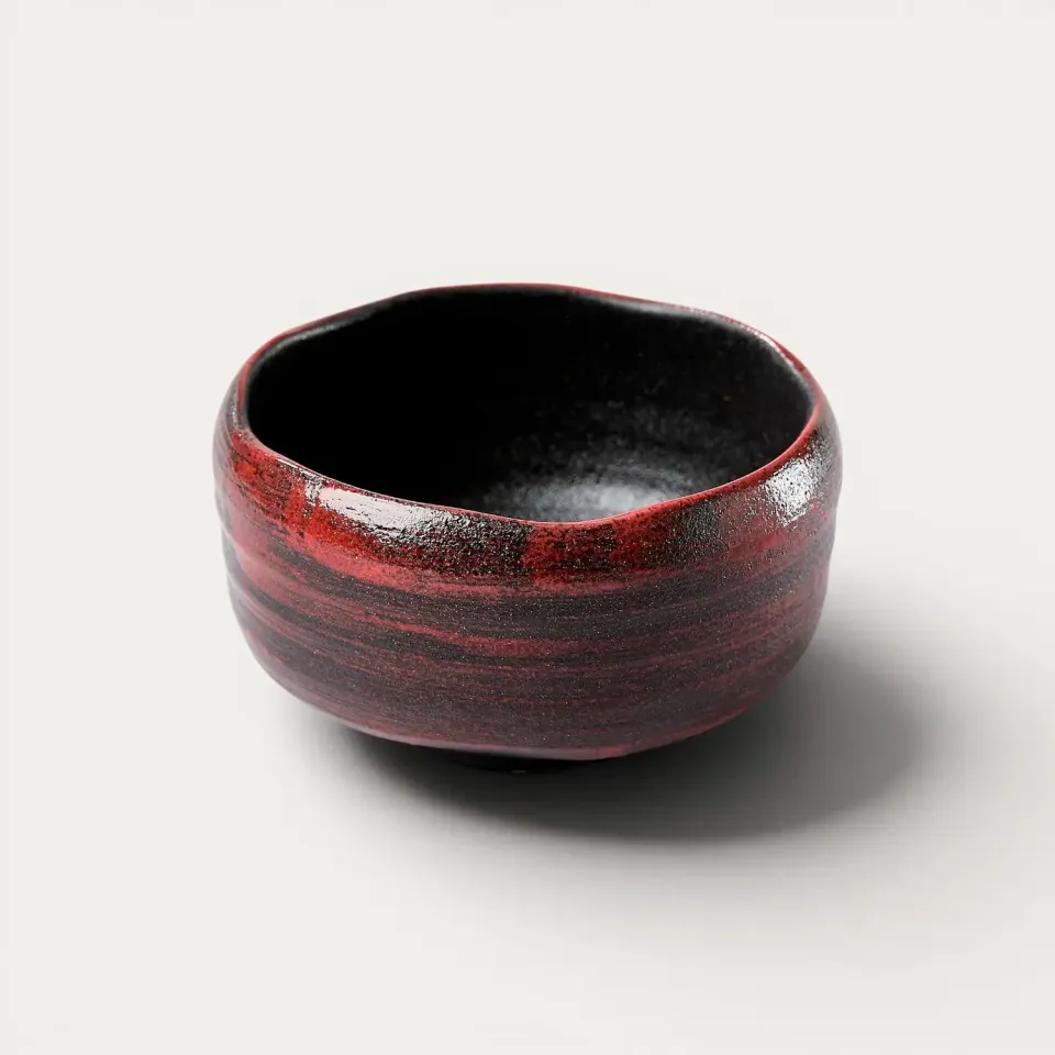 Nishikidori Sikokku Sotoakahakeme bol matcha chawan
