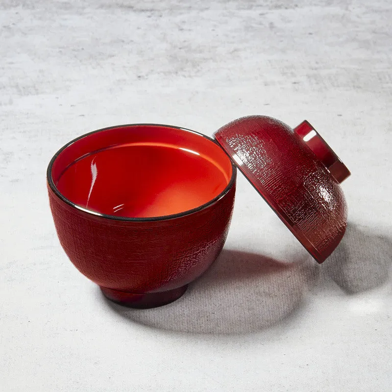 Nishikidori bol soupe miso japonais Tame 8,9cm façon laque