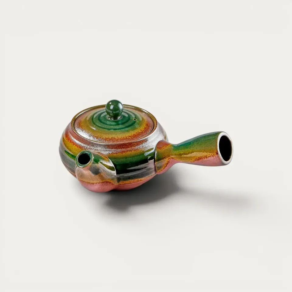 NISHIKIDORI Hiramaru Oribe théière kyusu 270 ml