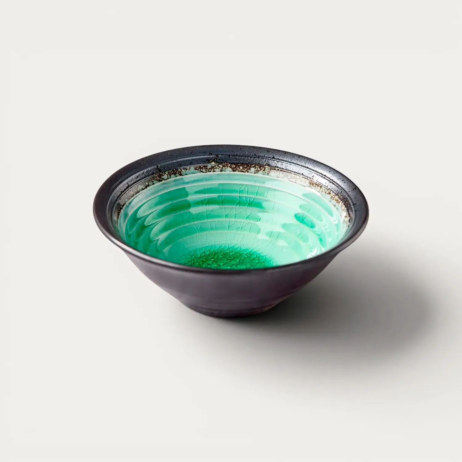 Nishikidori mini bol céramique ambre émaillé