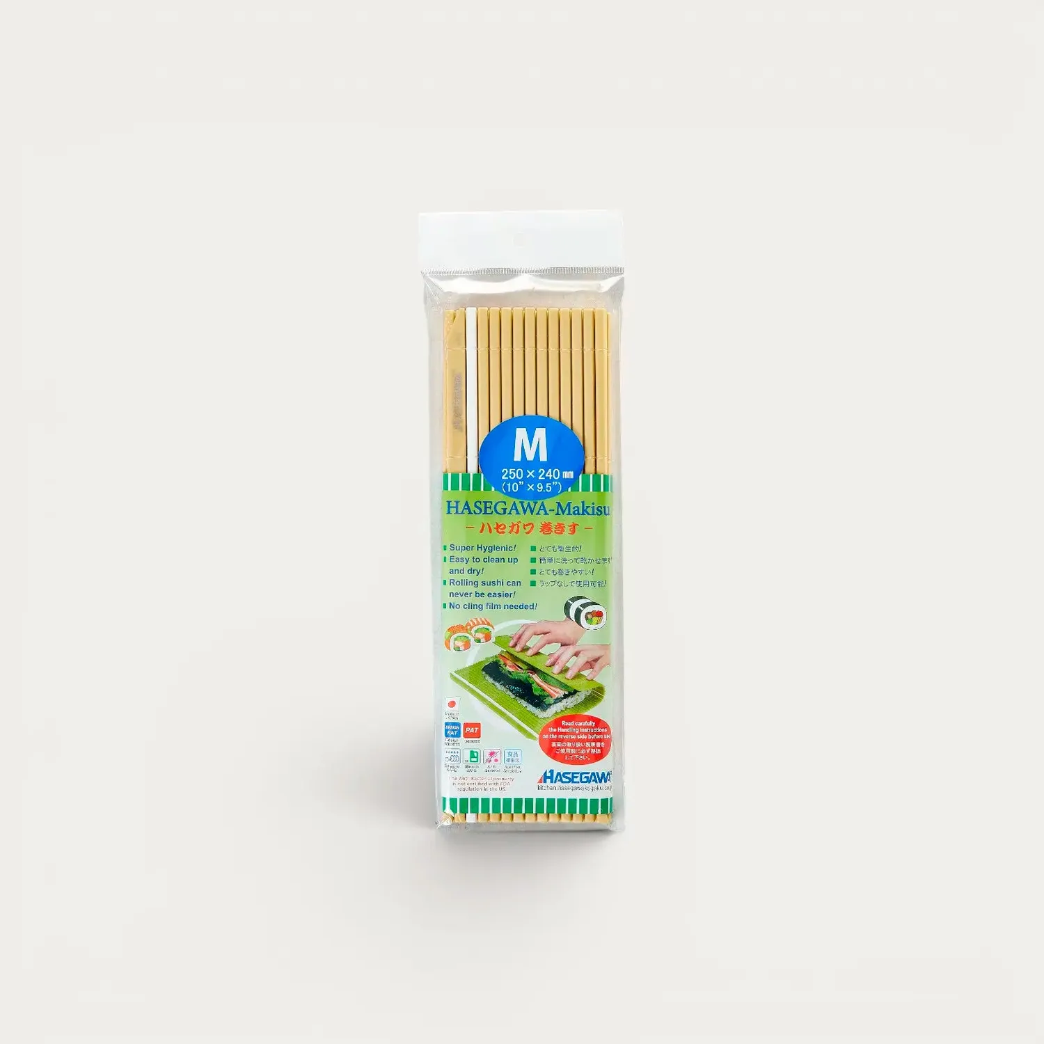 Nishikidori makisu tapis à makis vert 250x165mm anti-adhésif