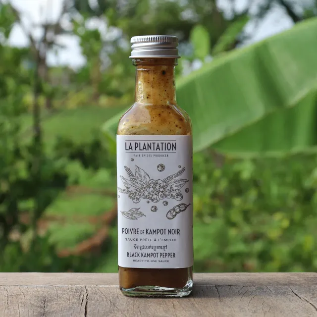 La Plantation Sauce Poivre Kampot Noir sauce au poivre