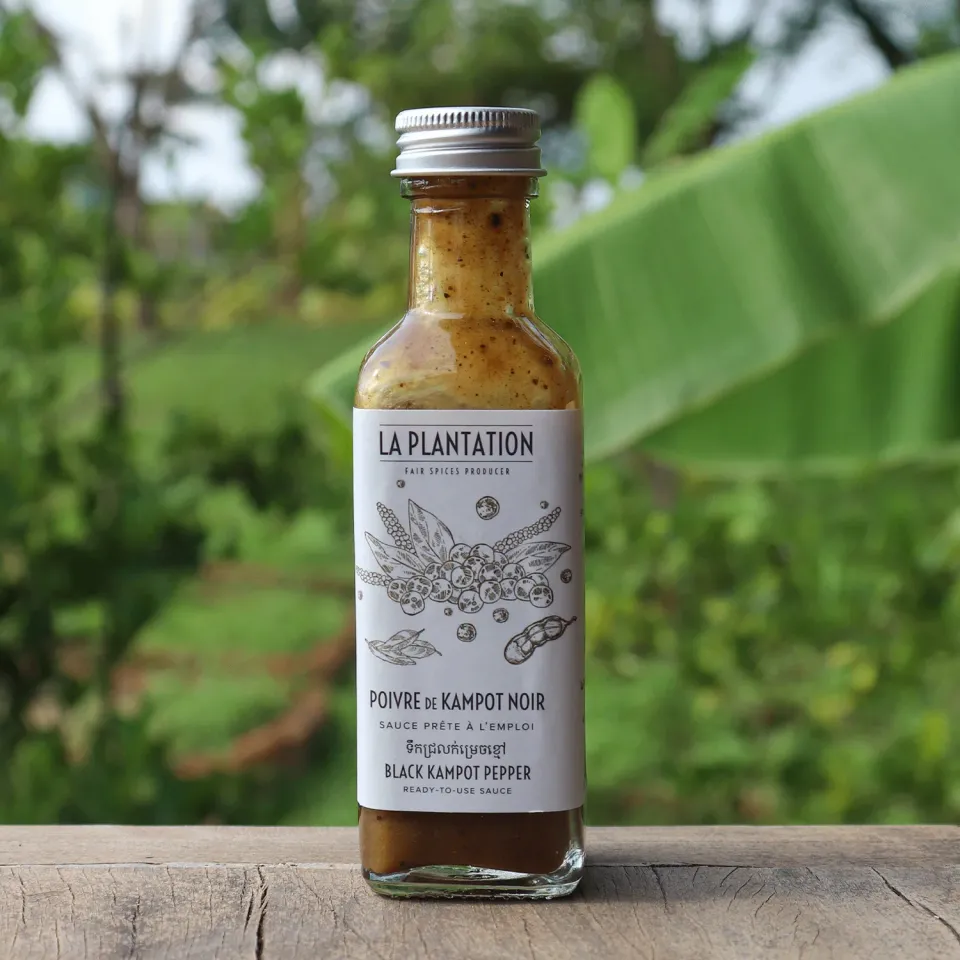 La Plantation Sauce Poivre Kampot Noir sauce au poivre