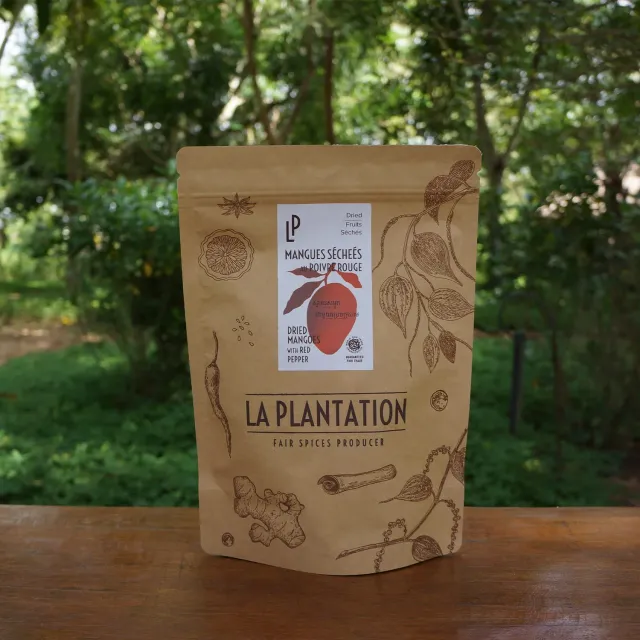 La Plantation Mangue séchée poivre Kampot rouge fruit
