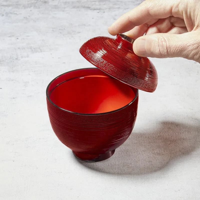 Nishikidori bol soupe miso japonais Tame 8,9cm façon laque