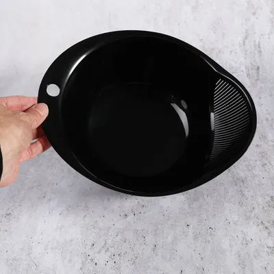 Nishikidori bol lave-riz noir passoire égouttoir