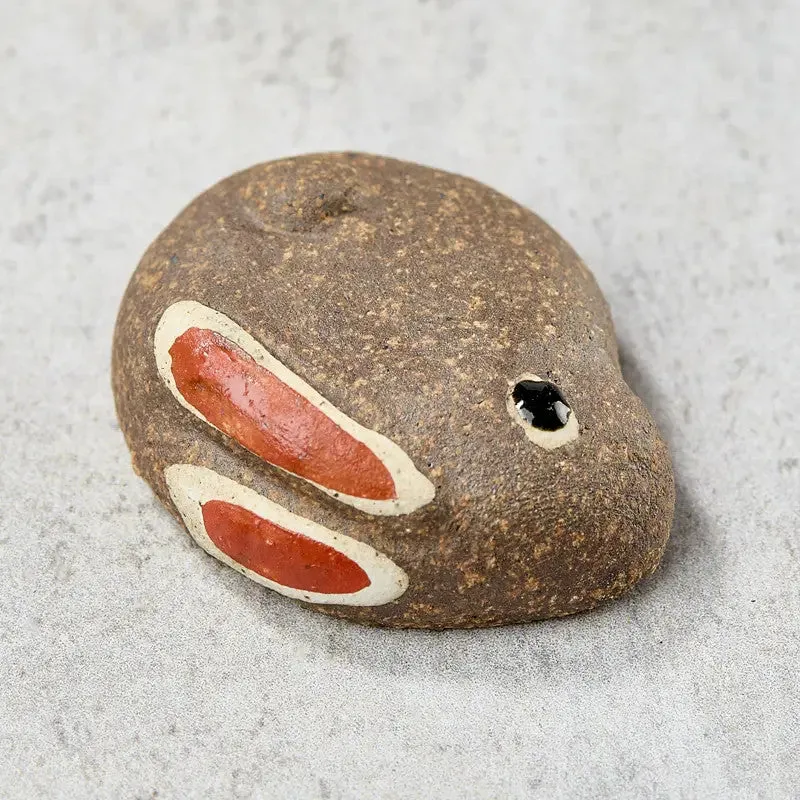 Nishikidori repose-baguettes lapin brun artisanal