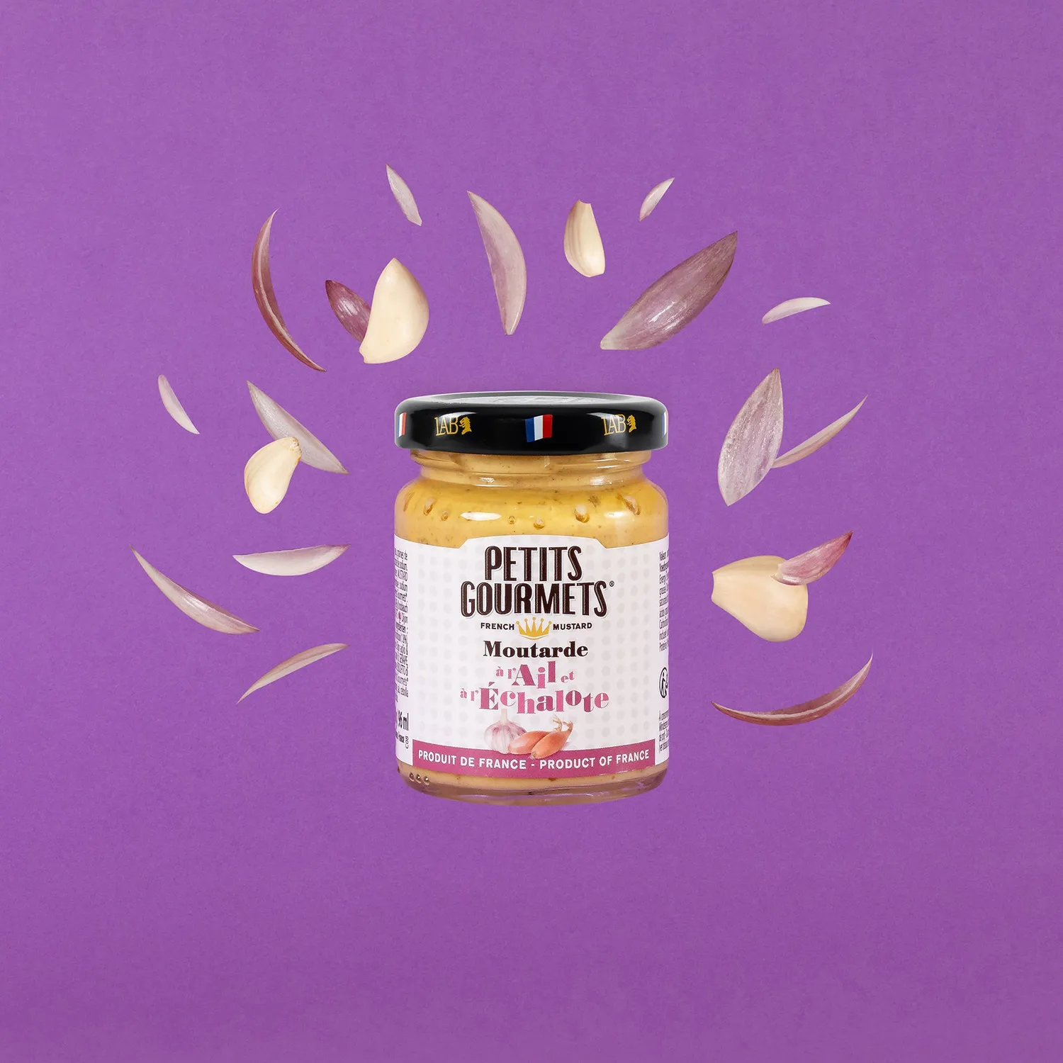 Pommery Petits Gourmets Moutarde Ail Échalote 100 g