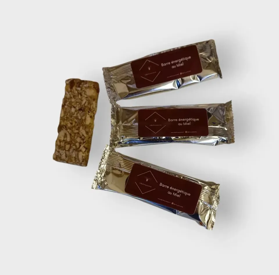 L'Abeille autonome barres énergétiques miel 3x30g amandes