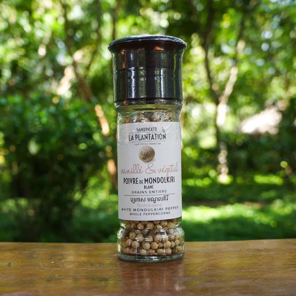 La Plantation poivre de Mondolkiri blanc en grains