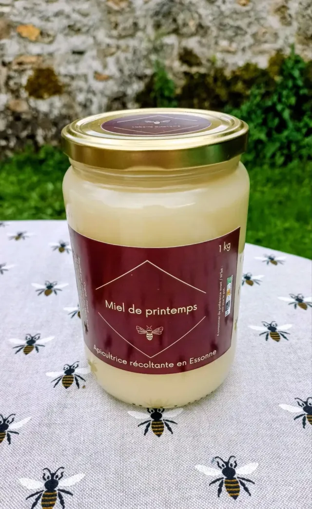 L'Abeille autonome Miel de printemps 1kg crémeux doux