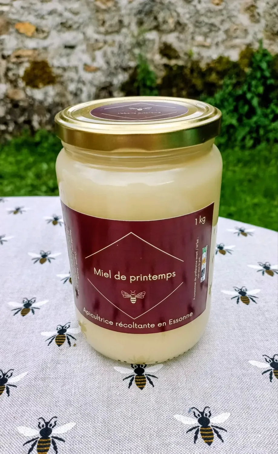 L'Abeille autonome Miel de printemps 1kg crémeux doux