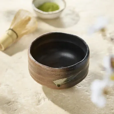 Nishikidori Bizen chawan bol à matcha artisanal