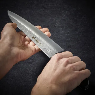 Nishikidori couteau chef lame martelée 200 mm