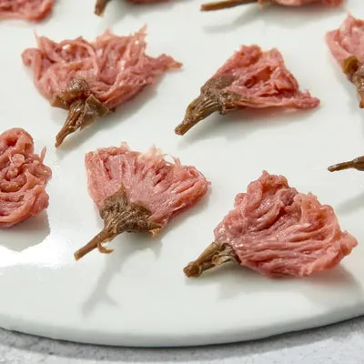 Nishikidori Sakura fleurs de cerisier salées tige 5 mm saumurées