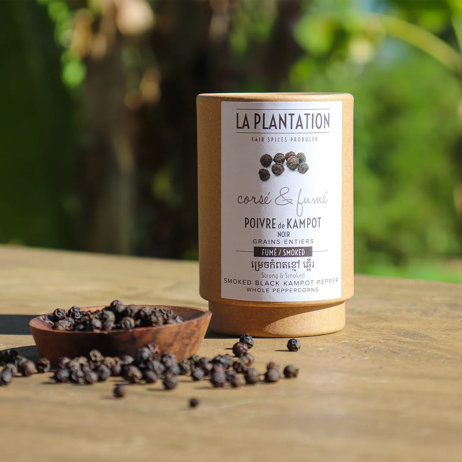 La Plantation Kampot Noir IGP Fumé poivre noir fumé