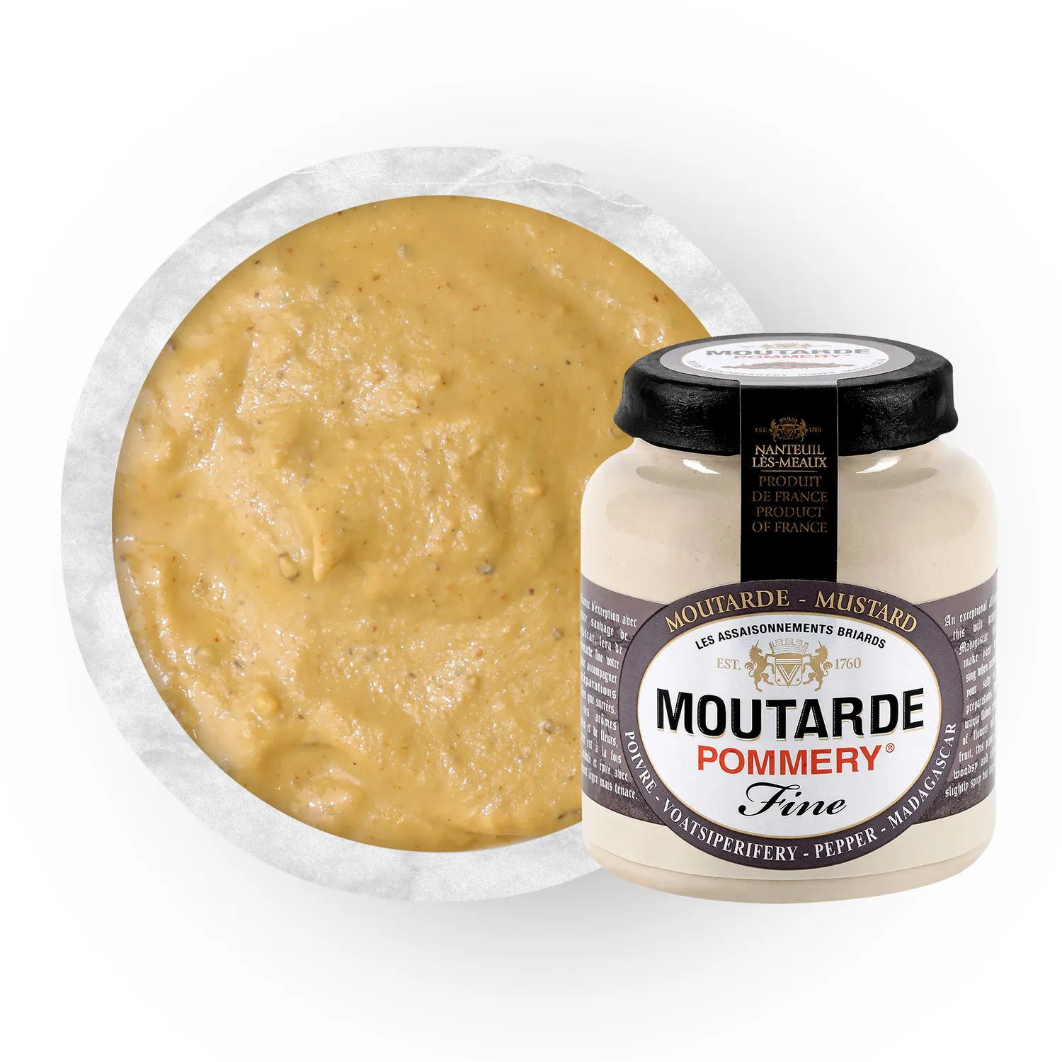 Pommery moutarde poivre Voatsiperifery 100g boisée