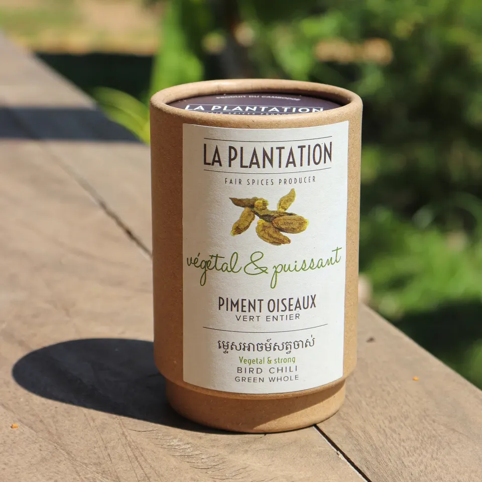 La Plantation Piment Oiseau Vert piment entier fort