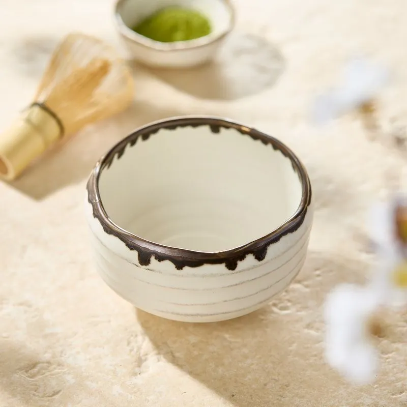 Nishikidori KINYU NAGASHI bol matcha chawan Japon