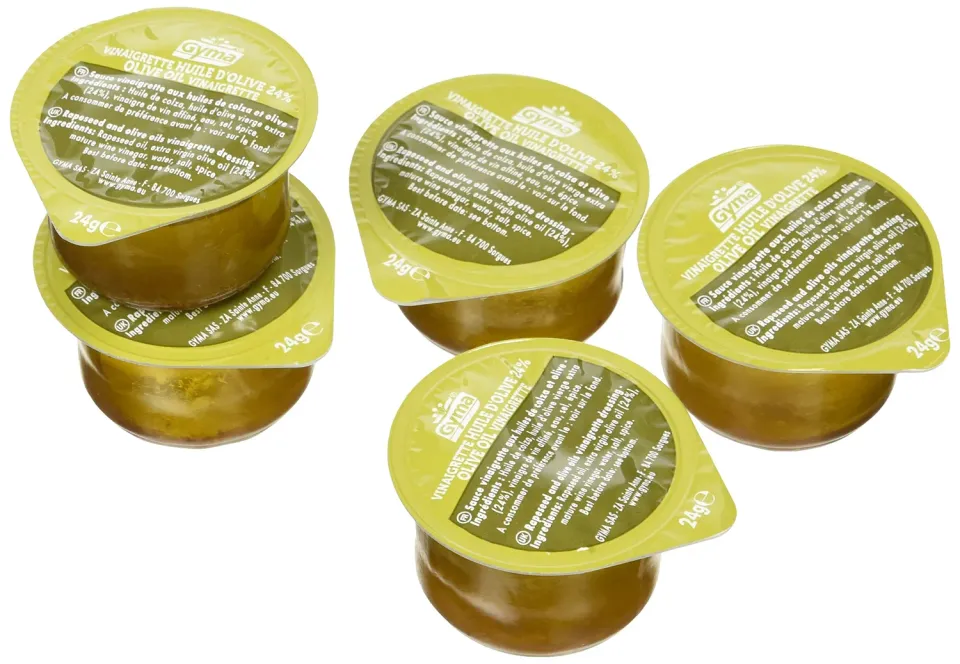 Gyma Vinaigrette huile d'olive coupelles 168x25ml