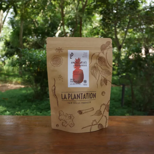 La Plantation Ananas Séché Poivre Rouge fruits séchés