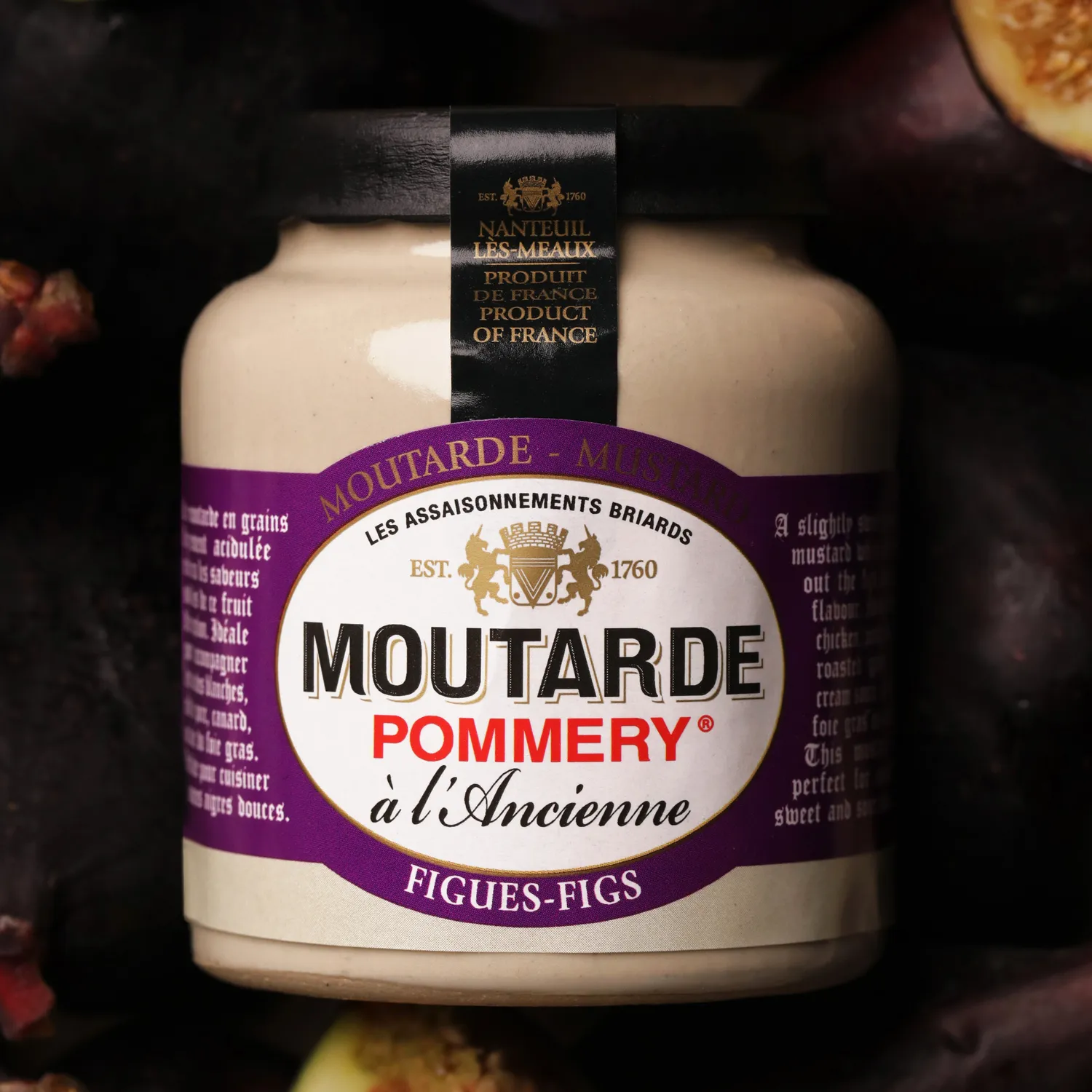 Pommery moutarde aux figues 100g en grains