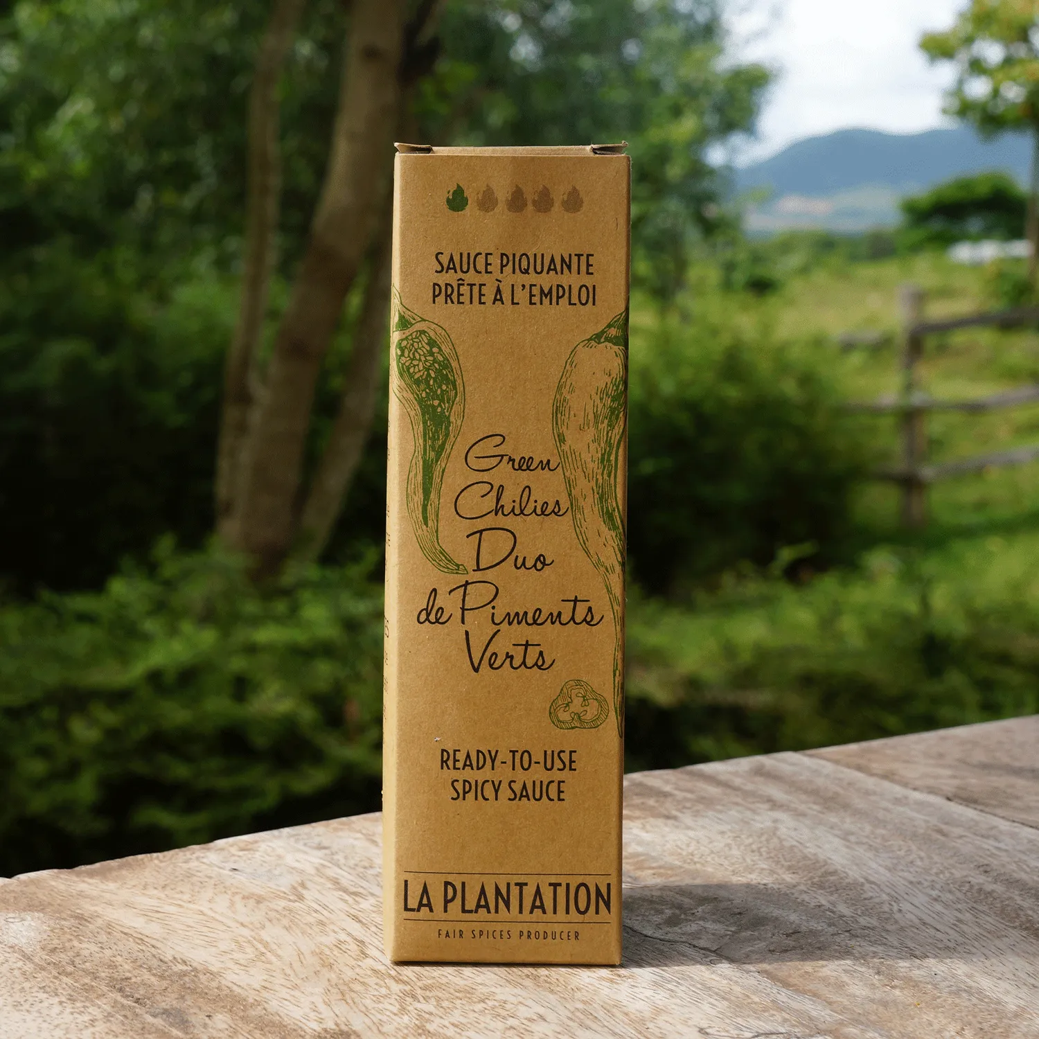 La Plantation Duo de Piments Verts sauce pimentée verte